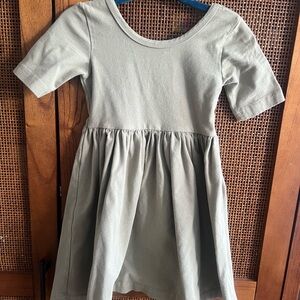 Shop Sova  Olive Green Short Sleeve Twirl Dress